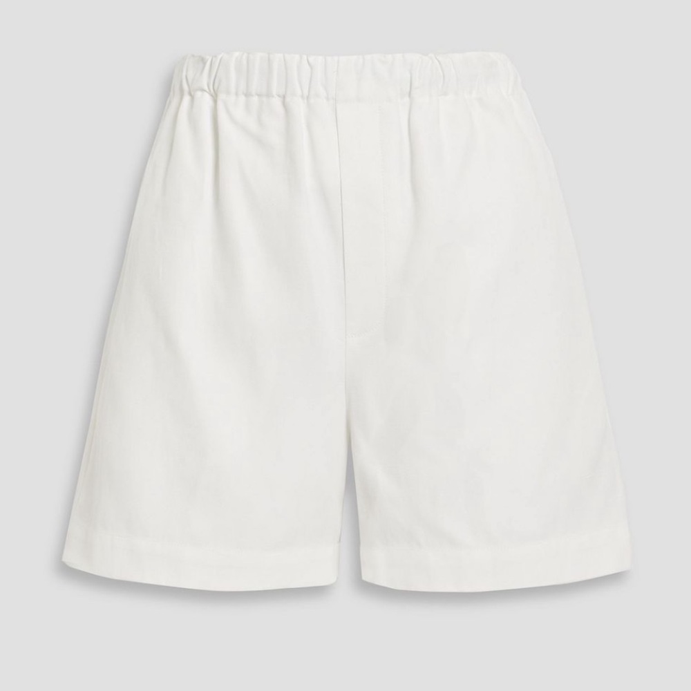 LOULOU white twill shorts